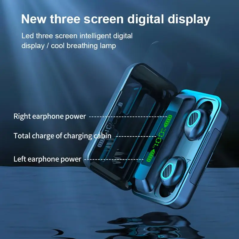 R15 TWS Bluetooth 5.1 Earphone Wireless Headphone With Mic Stereo 3D Touch Headset Sport Waterproof Earbuds Charging Case | Электроника