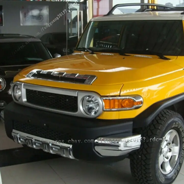Для Toyota FJ Cruiser 2007-2014 хромированный АБС-пластик передний капот овальная накладка