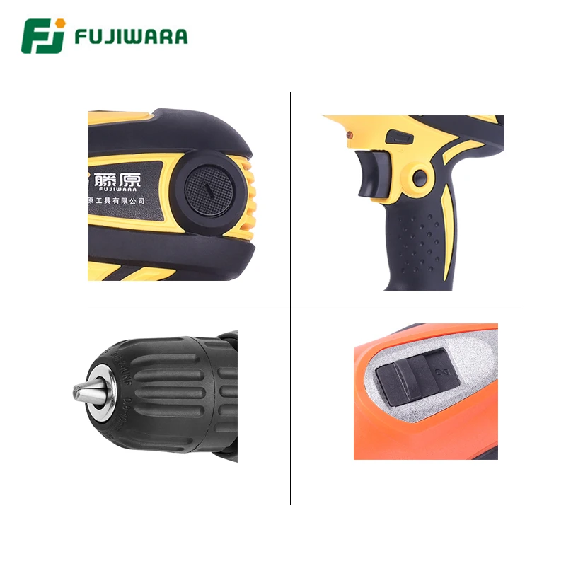 FUJIWARA 350-420 Вт электрическая отвертка Мощность Ударная дрель 220 V-240 V винт ключ, дюймовый стандарт 19-Скорость регулируемый
