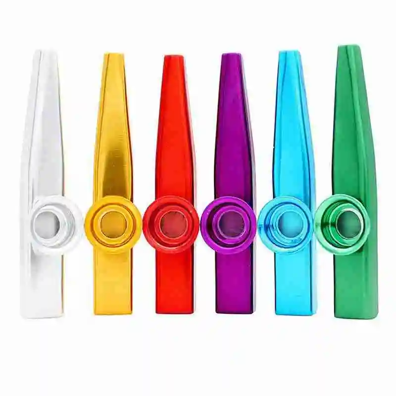 

1Pc Metal Kazoo Diaphragm Mouth Flute Harmonica For Beginners Kids Adult Party Gifts Musical Instrument