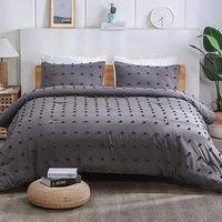 pure color cut flower ball duvet cover double king bed nordic bedspread simple white gray bedding cover pillowcase no sheets