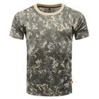Армейская тактическая рубашка, Мужская камуфляжная быстросохнущая Боевая футболка с коротким рукавом, уличная кемпинговая охотничья одежда, походные рубашки