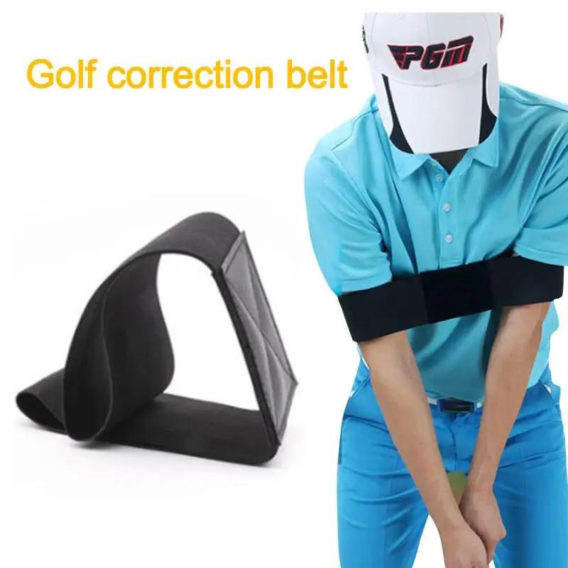 

Golf Swing Trainer Practicing Guide for Golf Gesture Alignment Training Aid Aids Correct Swing Trainer Elastic Arm Band Belt