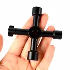 Многофункциональный ключ с треугольным ключом, ключ для счетчика воды, клапан для треугольной, шестигранной, квадратной формы, сверлильный инструмент