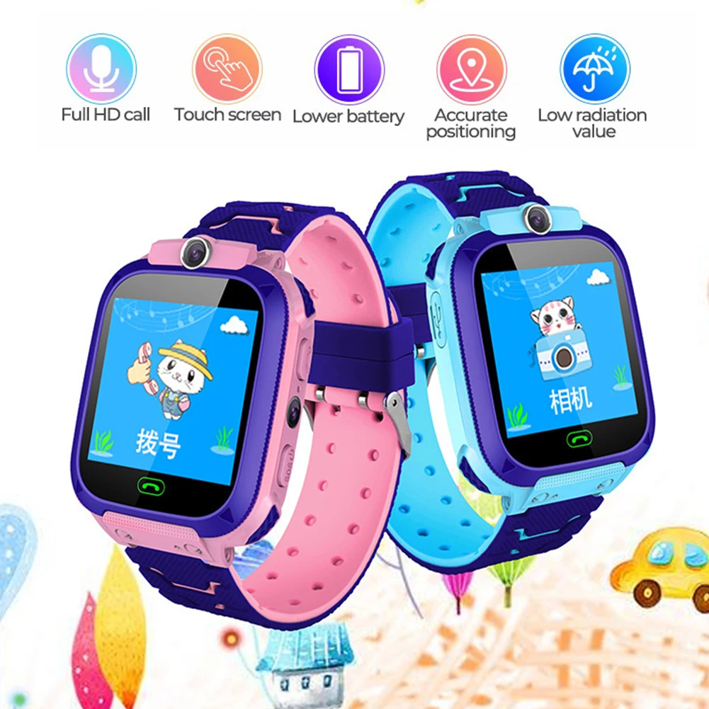 

Q12 Kids Smart Watch Waterproof Baby SOS Positioning 2G SIM Card Anti-lost Smartwatch Children Tracker Smart Clock Call Watch