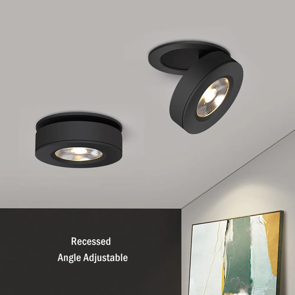 

Foldable Ceiling Light Indoor Simple Led Ceiling Lighting 3W 5W 7W 10W Dimmable Spot Led Lamp For Living Room Bedroom Kitchen