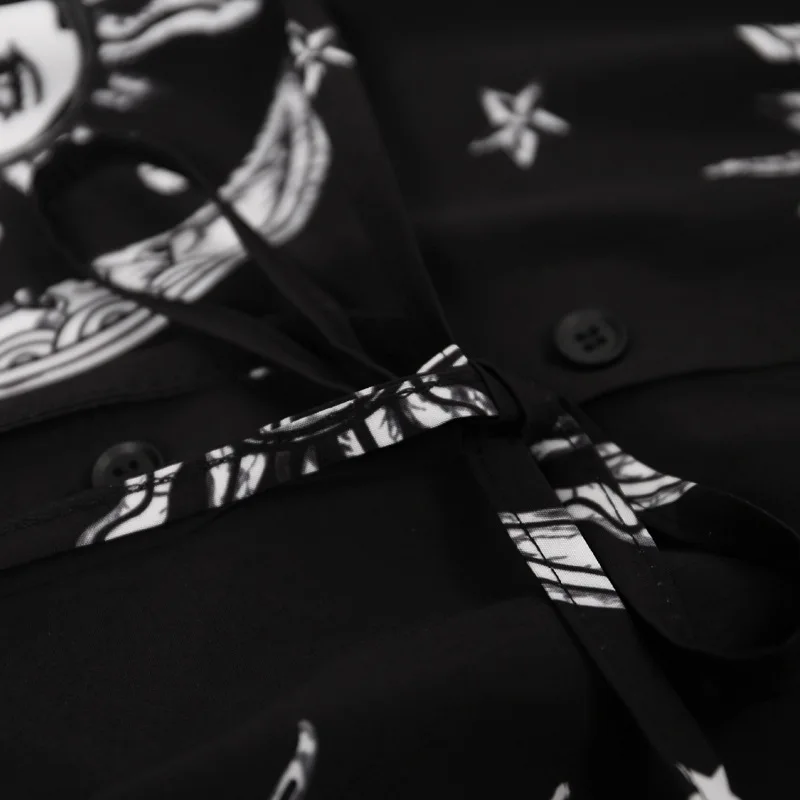 Женское платье на пуговицах Goth Dark, винтажное черное платье с принтом, элегантное повседневное сетчатое платье на бретельках с v-образным вырезом, на лето