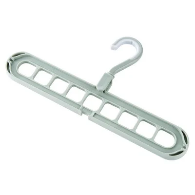 2 шт./компл. Non-Slip Пластик одежда шарф вешалка для хранения вешалок держатель Органайзер для шкафа, гардероба Костюмы Экономия пространства крепежных крючка - Цвет: Green