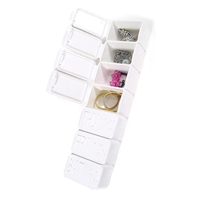 7 ячеек домашняя дорожная коробка для таблеток держатель контейнер-органайзер