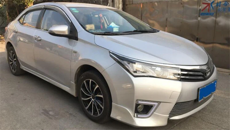 Для пары Toyota Corolla Splitter Губы передний автомобильный спойлер 16 передний бампер диффузор протектор кузова Комплект спойлер Corolla