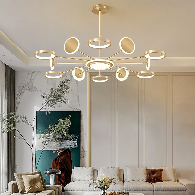 Новая современная молекулярная гостиная люстра столовая лампы коммерческие