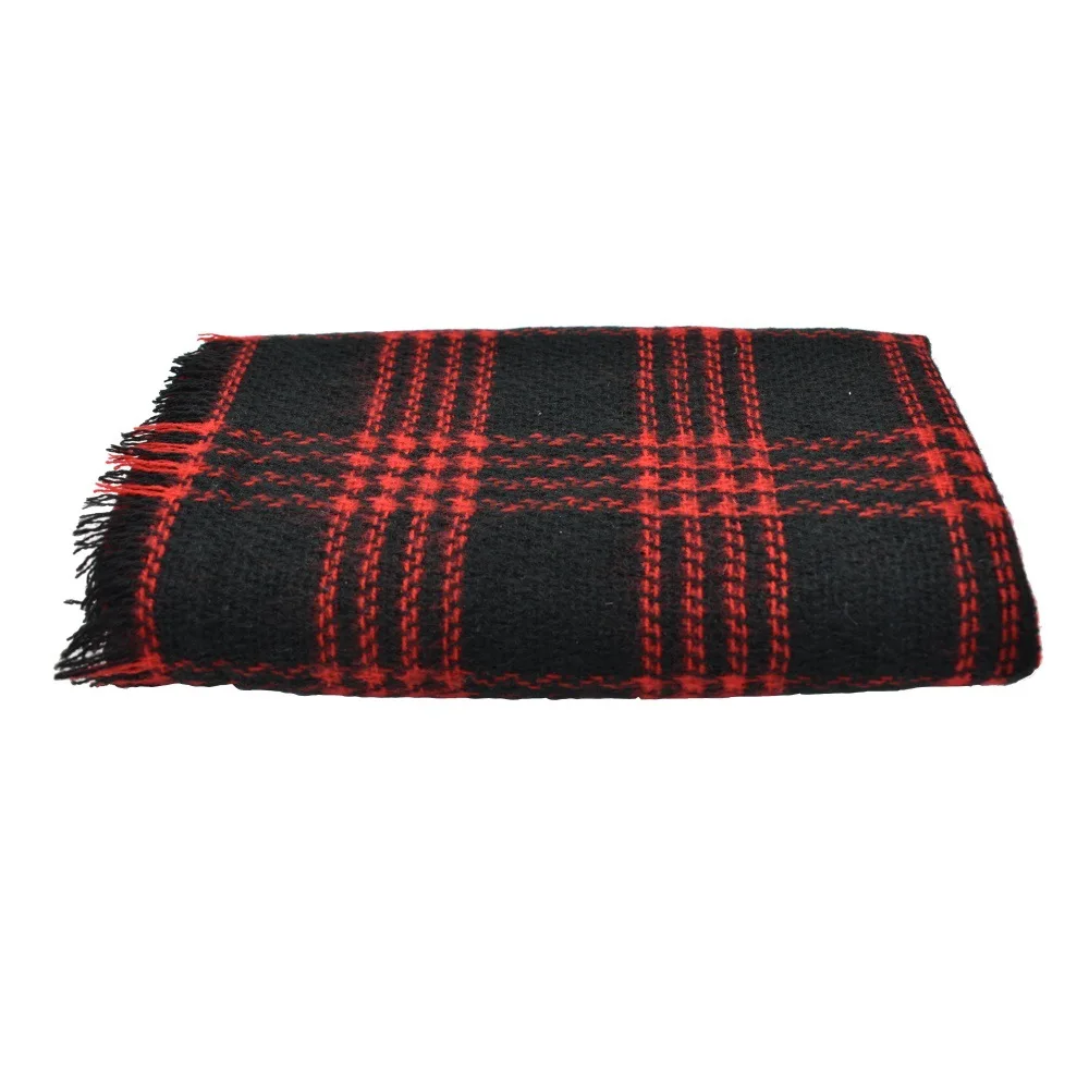 Модный клетчатый шарф для маленьких мальчиков и девочек палантин накидка