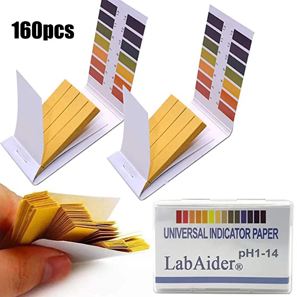 

160pcs Full Range 1-14 PH Test Paper Strips Litmus Testing Indicator Universal PH Strips Soil Acidity Test Strips With Control