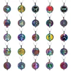 Аромадиффузор ожерелье с открытым деревом Сова Красочные Медальоны кулон Духи Эфирное масло Ароматерапия Ожерелье с подушечками