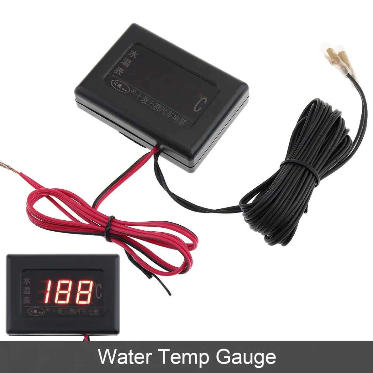 12 В/24 В Универсальный цифровой дисплей Автомобильный измеритель температуры