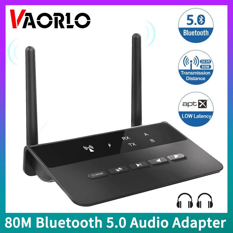 80 м Bluetooth 5 0 RCA приемник передатчик aptX LL HD AAC SBC 3 мм Aux беспроводной аудио адаптер