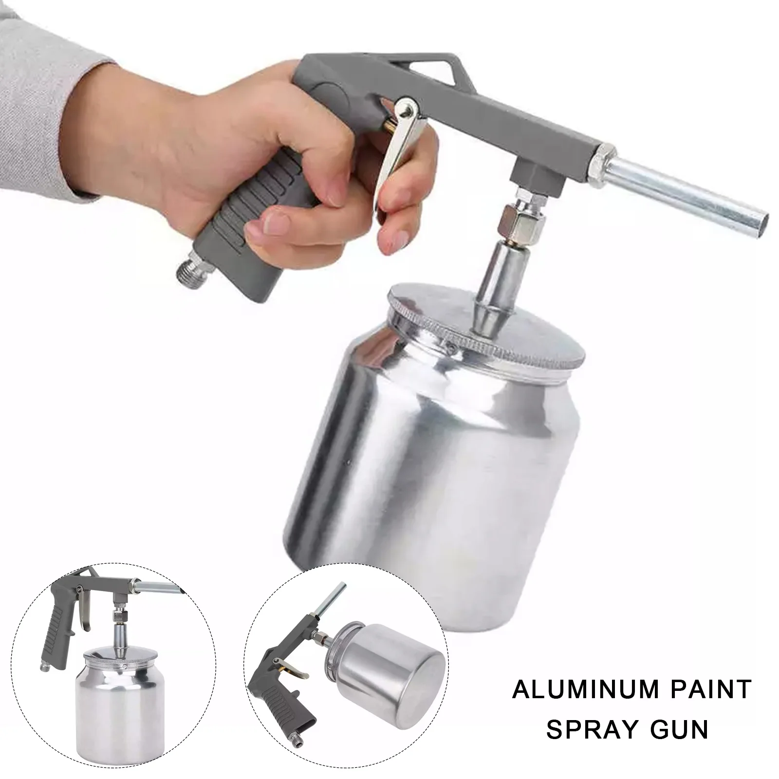 

Pneumatic Automotive Car Painting Sprayer Air Undercoating Spray Gun for Oil Solvent Water Based Materials Air Brush Gun 750ml