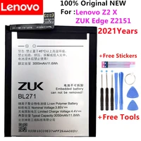 100 original battery bl271 for lenovo z2 x zuk edge z2151 akku li ion 3050mah quality replacement batteriesfree tools