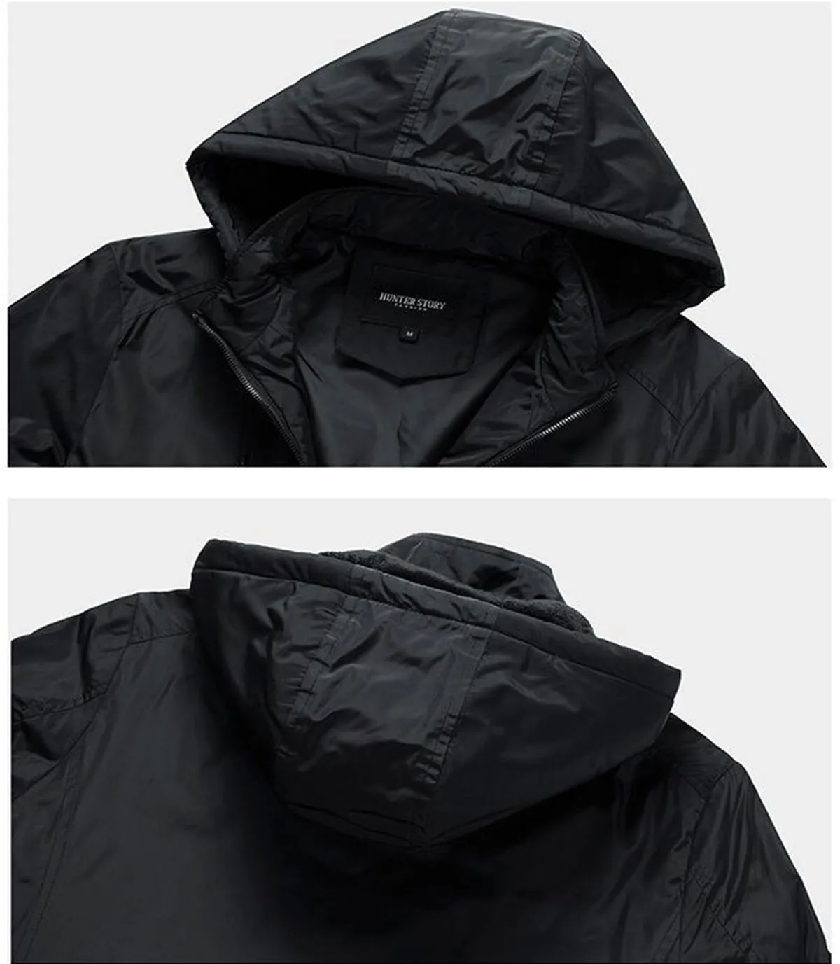 

Winter Men hooded Jackets Autumn Male outdoor sport casual thin cotton jacket Solid Stand-up collar Zipper outer Coat