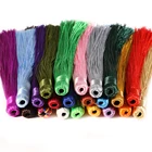 Длинные шелковые кисточки с бахромой подвески-кисточки для сережек DIY ювелирные изделия ручной работы шторы, домашний текстиль DIY украшения