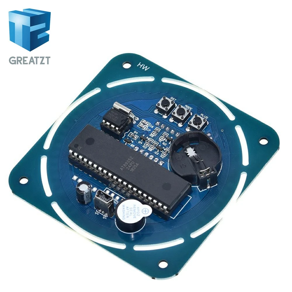 GREATZT 1 шт. светодиодный электронный модуль цифровых часов DS1302 вращающийся дисплей