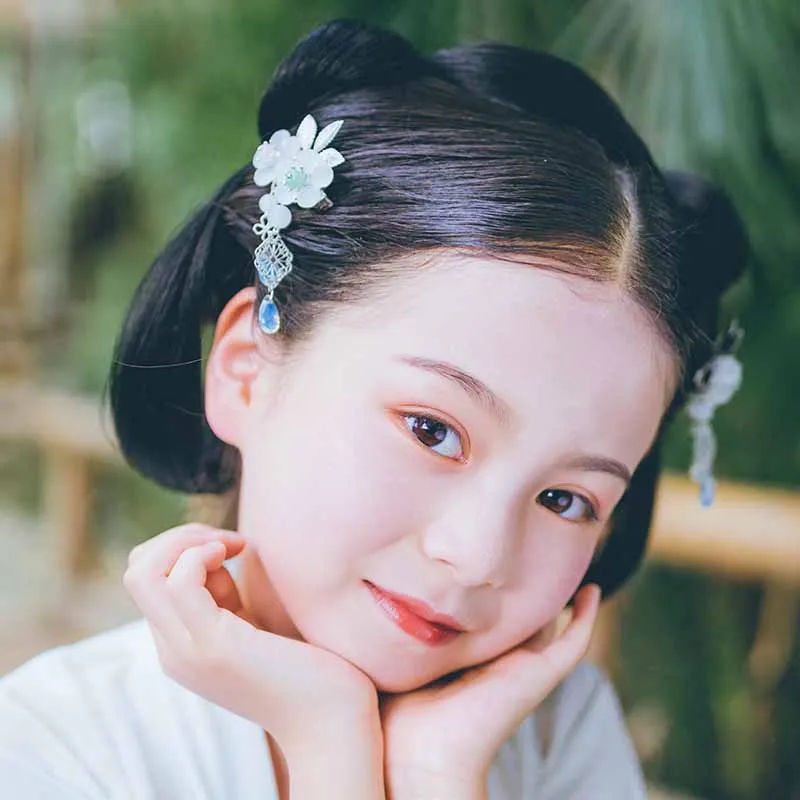 Fairy air accessories antique hair full set of ancient costume girls Chinese clothing tiara flower hairpin ornament | Аксессуары для