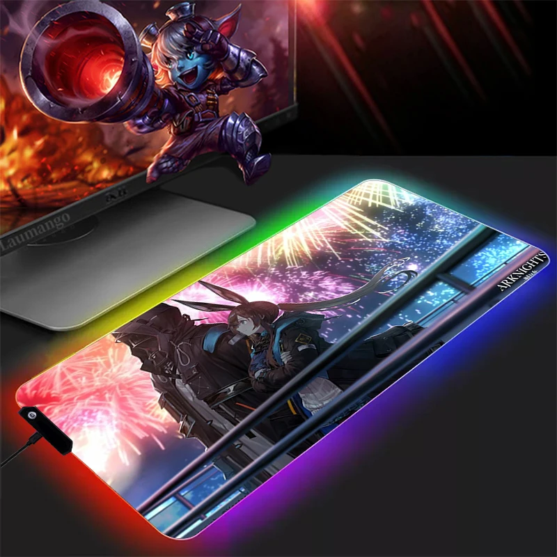 

Varmilo Gaming Mouse Mats RGB Arknights Mousepad Gamer Desk Gamers Accessories Mouse Pad Large Pc Gamer Complete Mausepad Rug