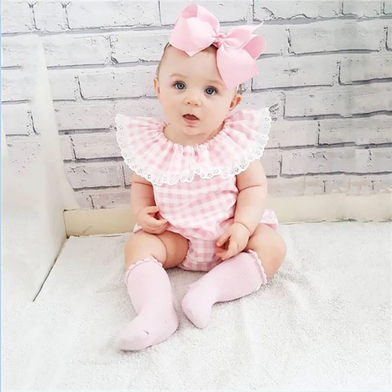 Детский летний комбинезон милый для новорожденных девочек повседневная одежда