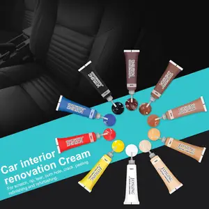 Набор для ремонта кожи автомобиля, прочный профессиональный набор кремов для ремонта винила, мебели, обуви, 10 шт.