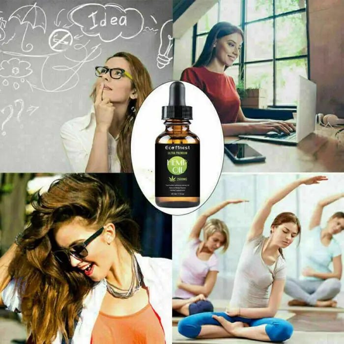 Органическое конопляное масло для облегчения боли Горячая помощь сна антистресс