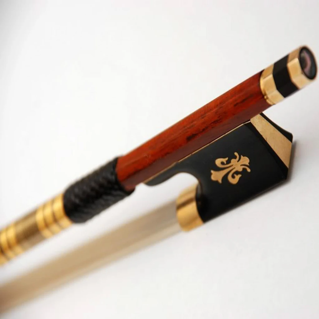 Бесплатная доставка 4/4 высокое качество Pernambuco Круглый бант для скрипки с твердым