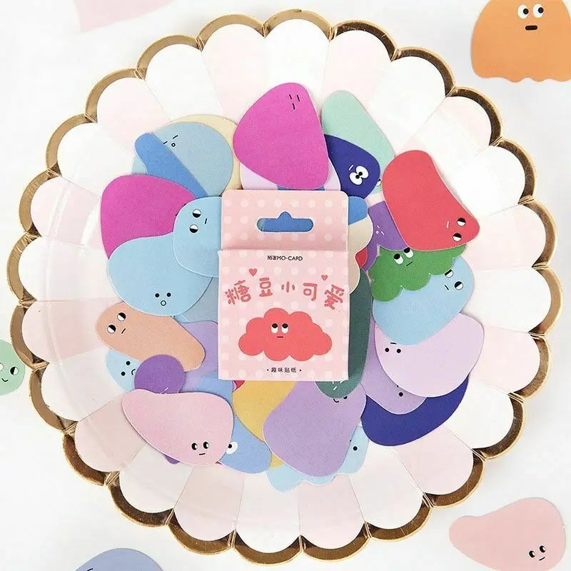 

56pcs Cute Cartoon Diary Paper Stationery Sticker Decoration Scrapbooking Diy Album Decorative Stationery Journal Sticker Gift