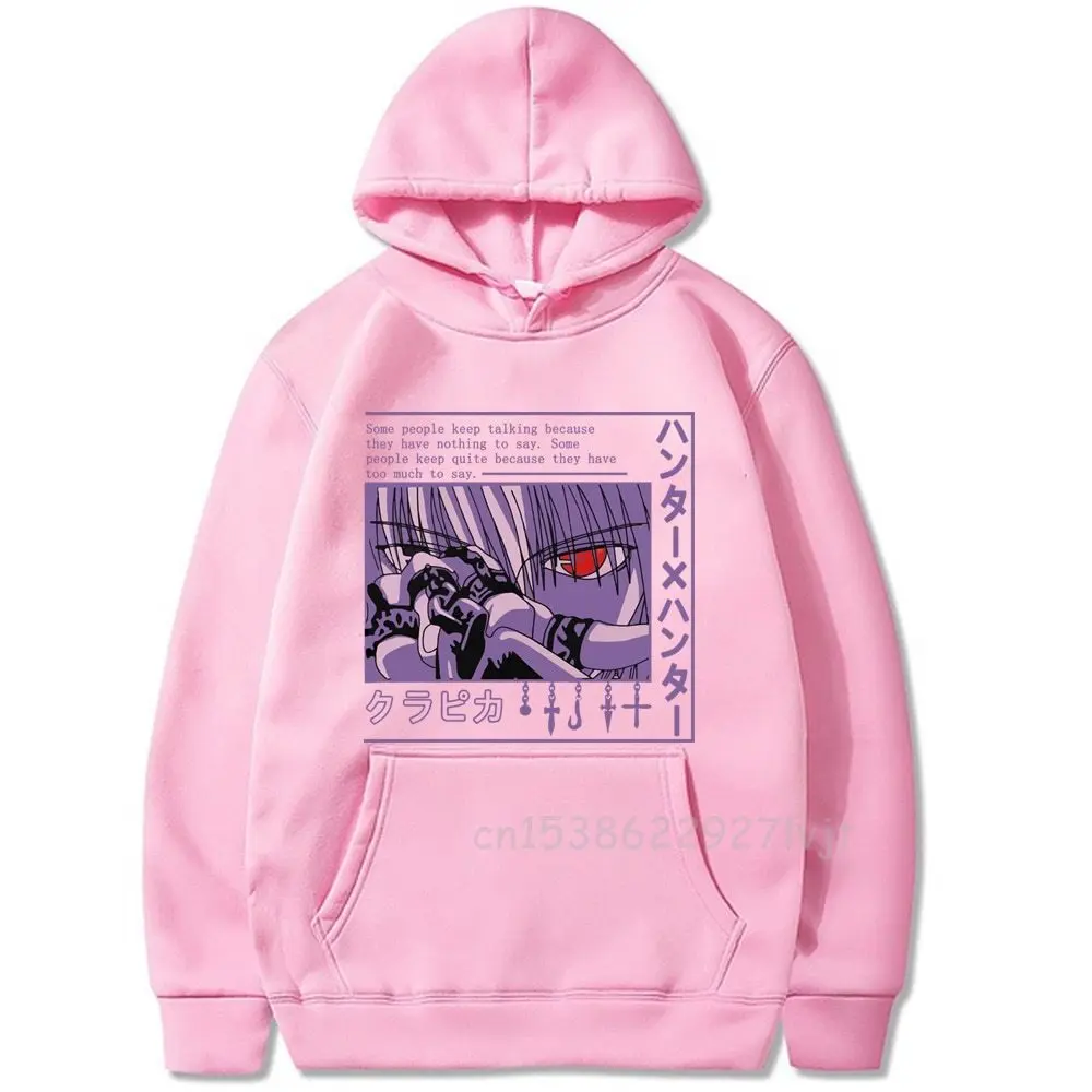 

Anime Hunter X Hunter Hoodies Long Sleeve Anime Manga Kurapika Devil Eye Premium Cotton Fashion Brand Sweatshirt O-Neck