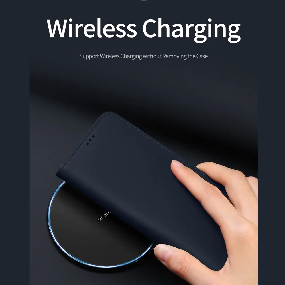 DUX DUCIS Genuine Leather Wallet Flip Cover for SAMSUNG Note 20 Ultra Case Galaxy Note 10 Plus S20 Ultra S10 Plus Case Sleeve