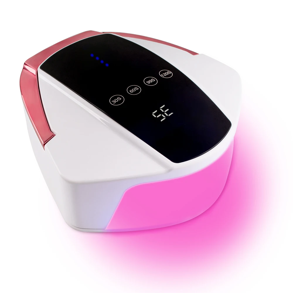 Wireless 96w UV LED Nail Lamp 96W For Curing All Gel Polish Nail Dryer Red Light Lamp Manicure Smart LCD Display Rechargeable