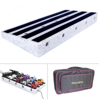50 x 25 cm guitar pedal board special engineering plastic diy guitar effect pedalboard support placed 10 15 effects with bag
