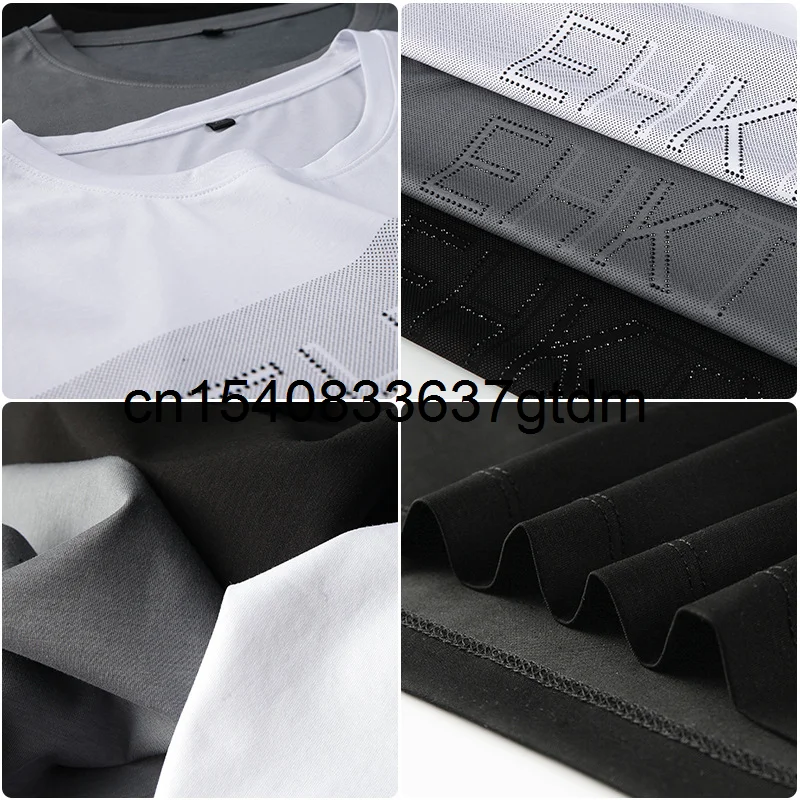 

Summer 2021 new men's fattening plus size round neck printed short sleeve T-shirt