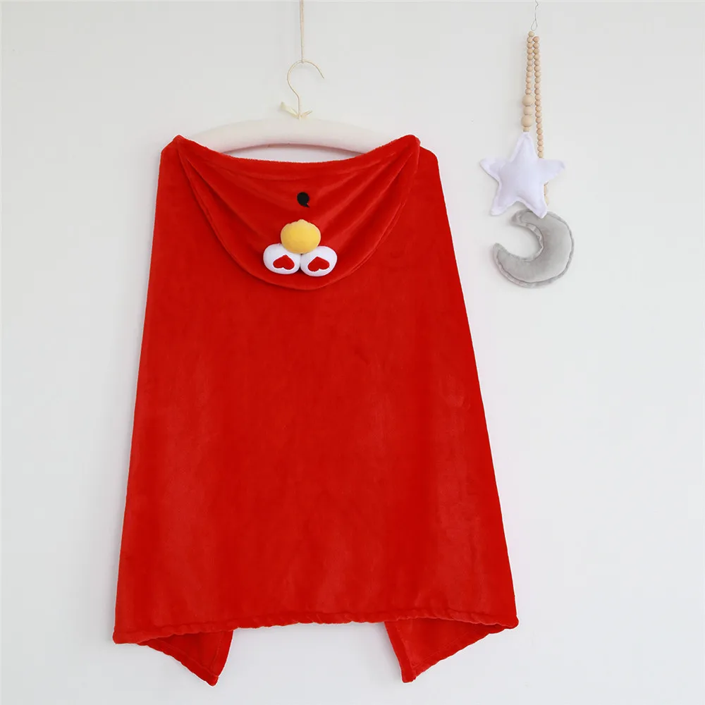 Милый уличный синий костюм Сезам печенья монстр косплей мягкий плащ с капюшоном