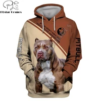 dog lover pitbull 3d printed autumn men hoodies unisex pullovers zip hoodie casual street tracksuit cosplay clothing dw670