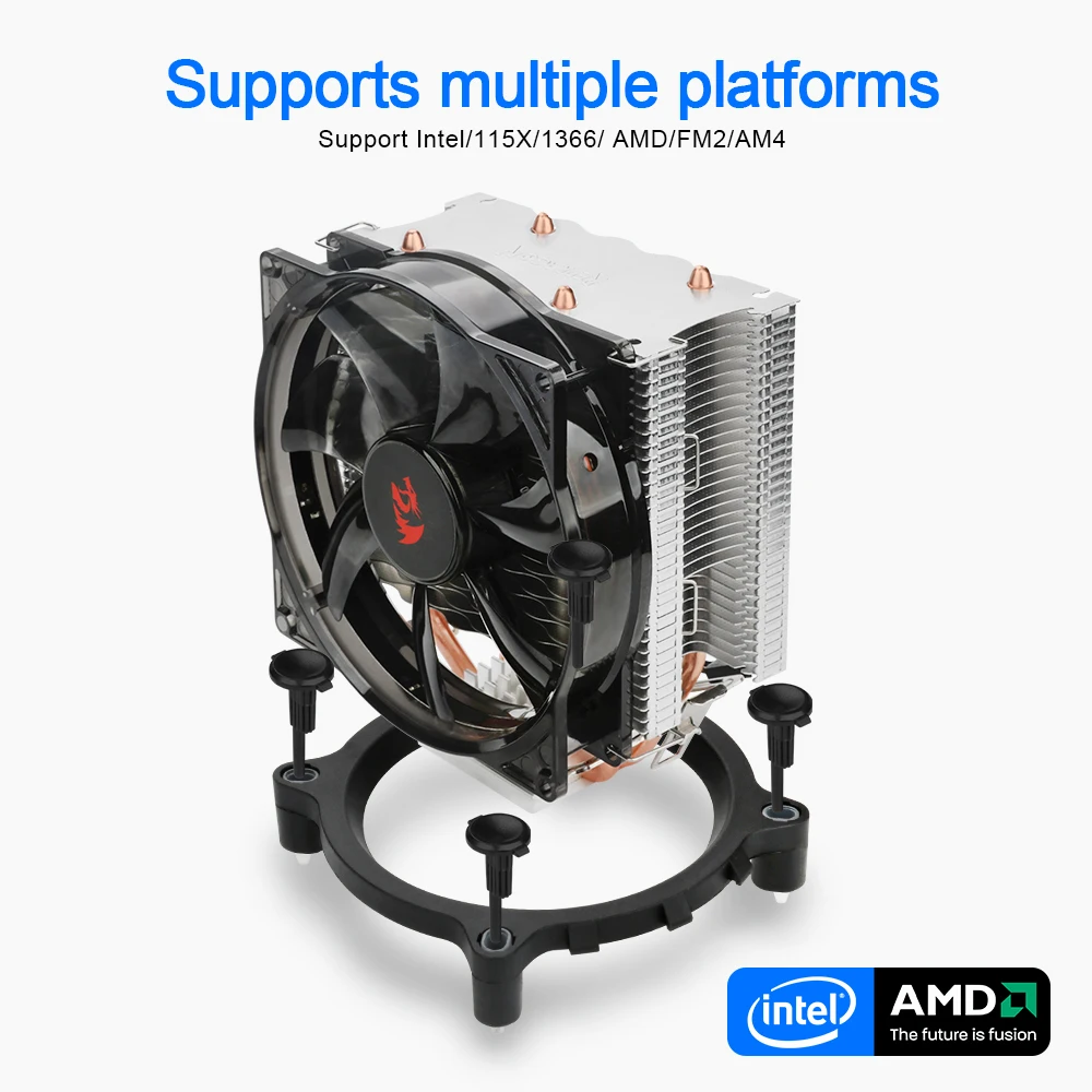 Redragon CPU 2 теплопроводные трубы из чистой меди система охлаждения с башней