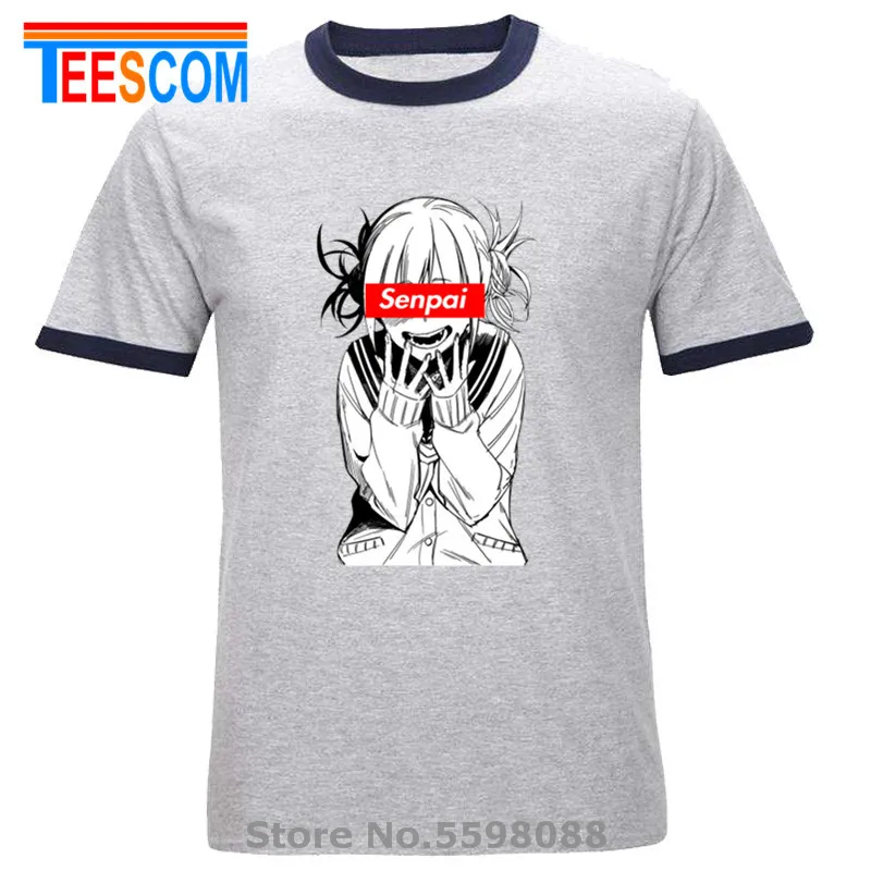 Himiko Waifu футболка tago Senpai новинка 2019 аниме для девочек забавные хлопковые футболки