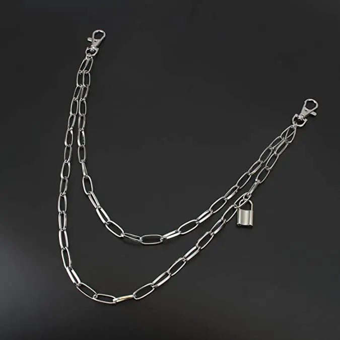 Кольцо-кошелек для ключей в стиле панк и хип-хоп металлическая цепочка на талию