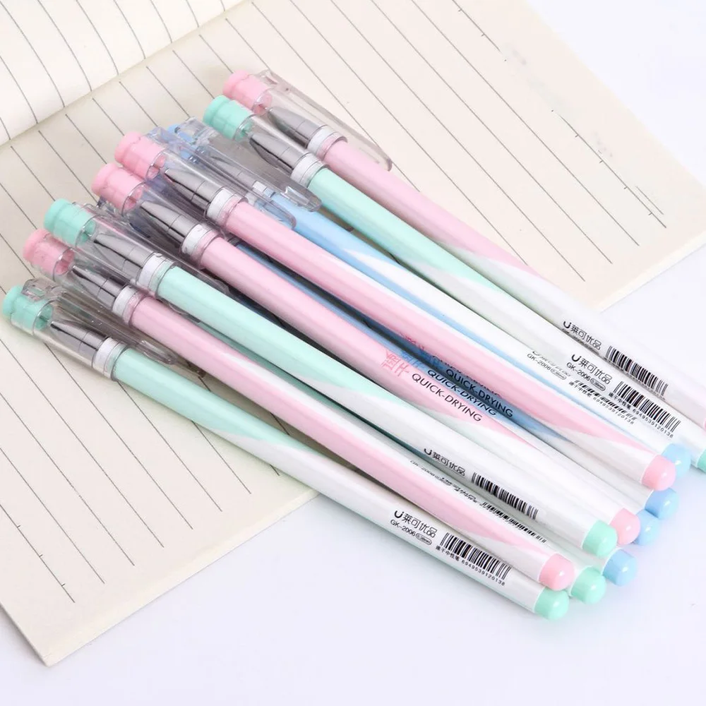 

12Pcs Lovely Pen Quick-drying Pen Durable Writing Supplies for Students