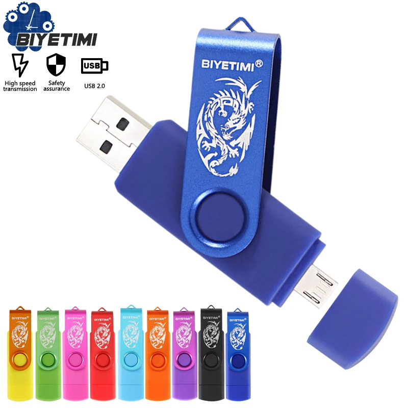 USB-флеш-накопитель Biyetimi высокоскоростной накопитель Dargon 16 ГБ OTG 2 0 64 32 для