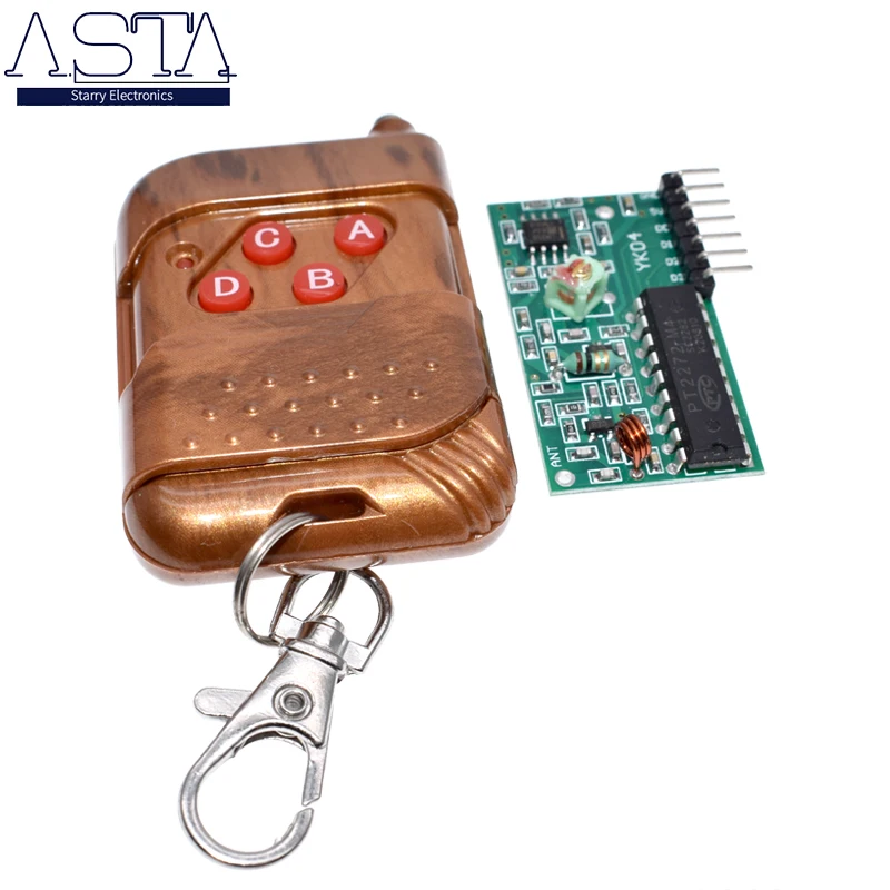 Комплект беспроводного пульта дистанционного управления IC 2262/2272 4 канала 315 МГц