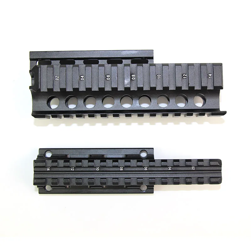Quad Rail Mount Handguard 20 мм Пикатинни прицел боковой светильник крепление для AK47 74 AKS AKM