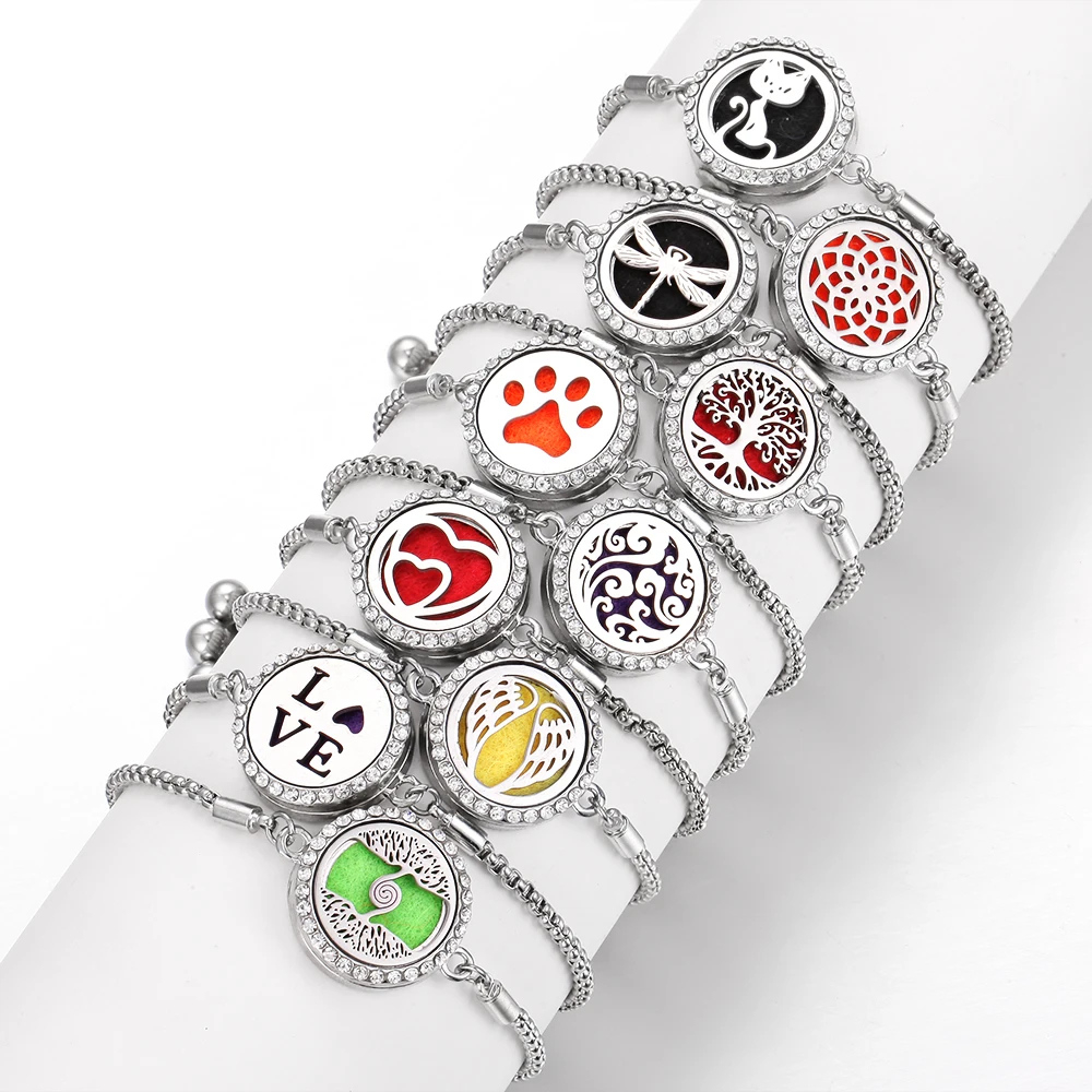 Новинка ароматерапия ювелирный браслет цепочка Любовное дерево кошка эфирное