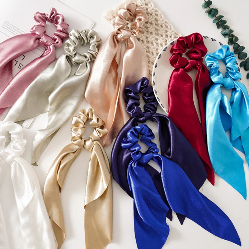 

Beautiful Headwear Nice-looking Women Fashion Bow Hair Ring Cute Elastic Hair Band Colorful Rubber Band Hair Accessories