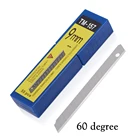 EHDIS 50 шт. 60 градусов художественный нож Сменное лезвие из углеродистой стали оконная Тонировочная наклейка резак виниловая пленка автомобильная пленка режущее лезвие