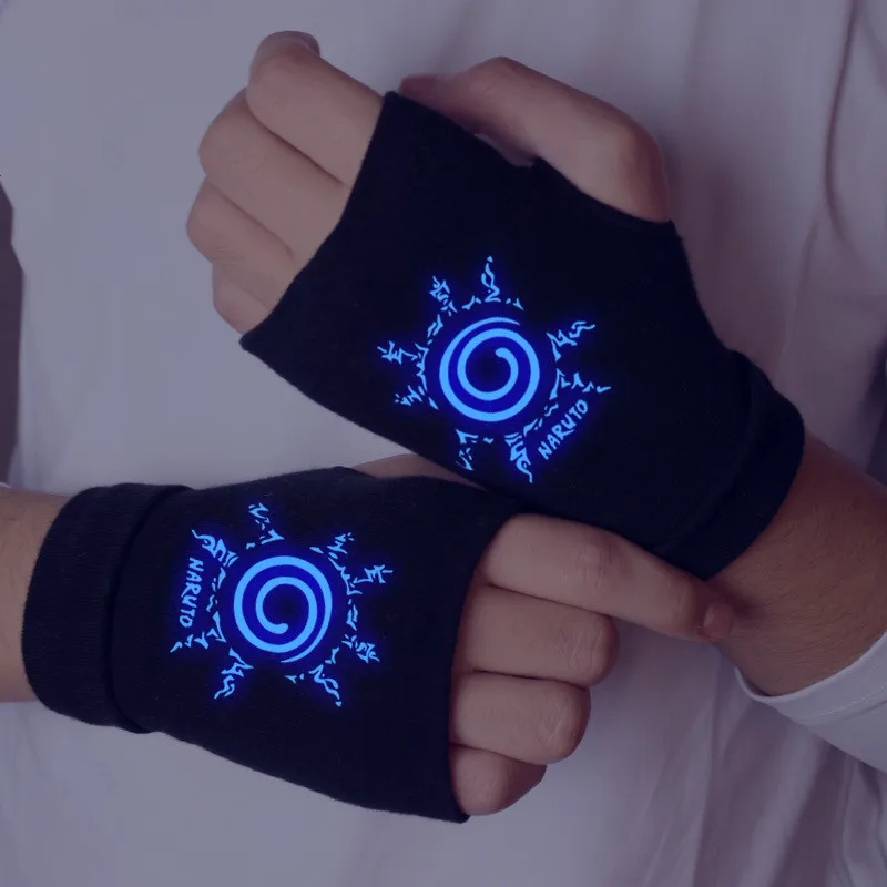 

Naruto Half Finger Gloves Anime One Piece Attack On Titan Fairy Tail Sailor Moon Tokyo Ghoul Cosplay Cotton Fingerless Gloves